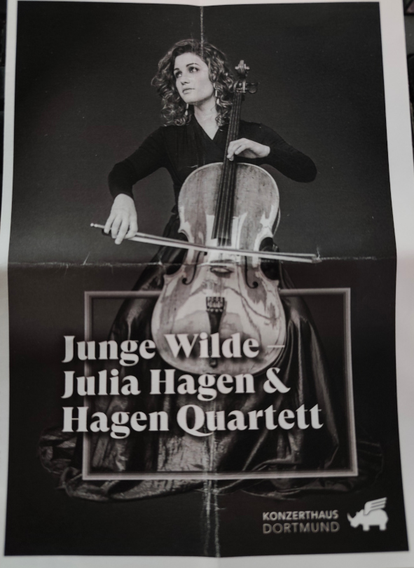 Der Programmflyer für das Konzert von Julia Hagen