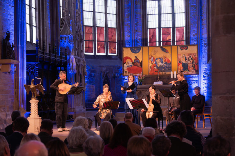 Das Sollazzo Ensemble in der Marienkirche. (Foto: (c) Karen Elias)
